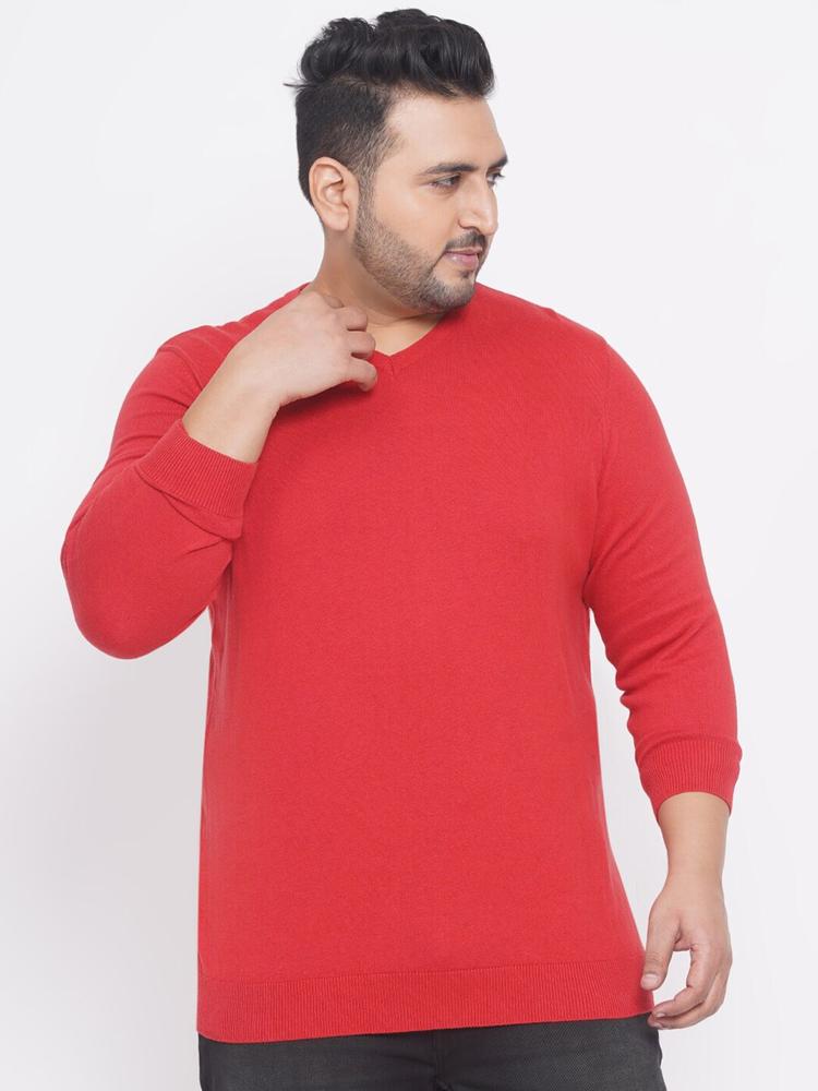 Santonio Men Plus Size Red Sweatshirt