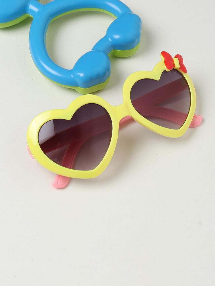 FROGGY Girls Grey Lens & Yellow Other Sunglasses