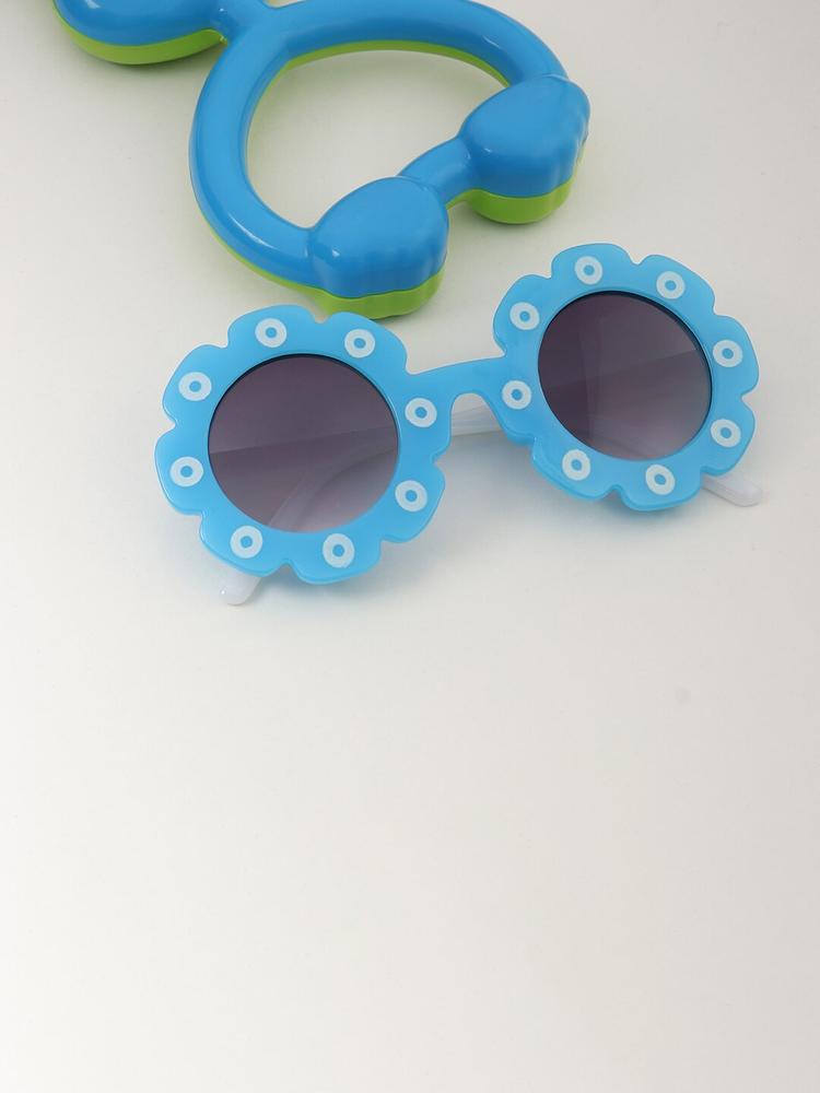 FROGGY Kids Grey Lens & Blue Round Sunglasses FG-283