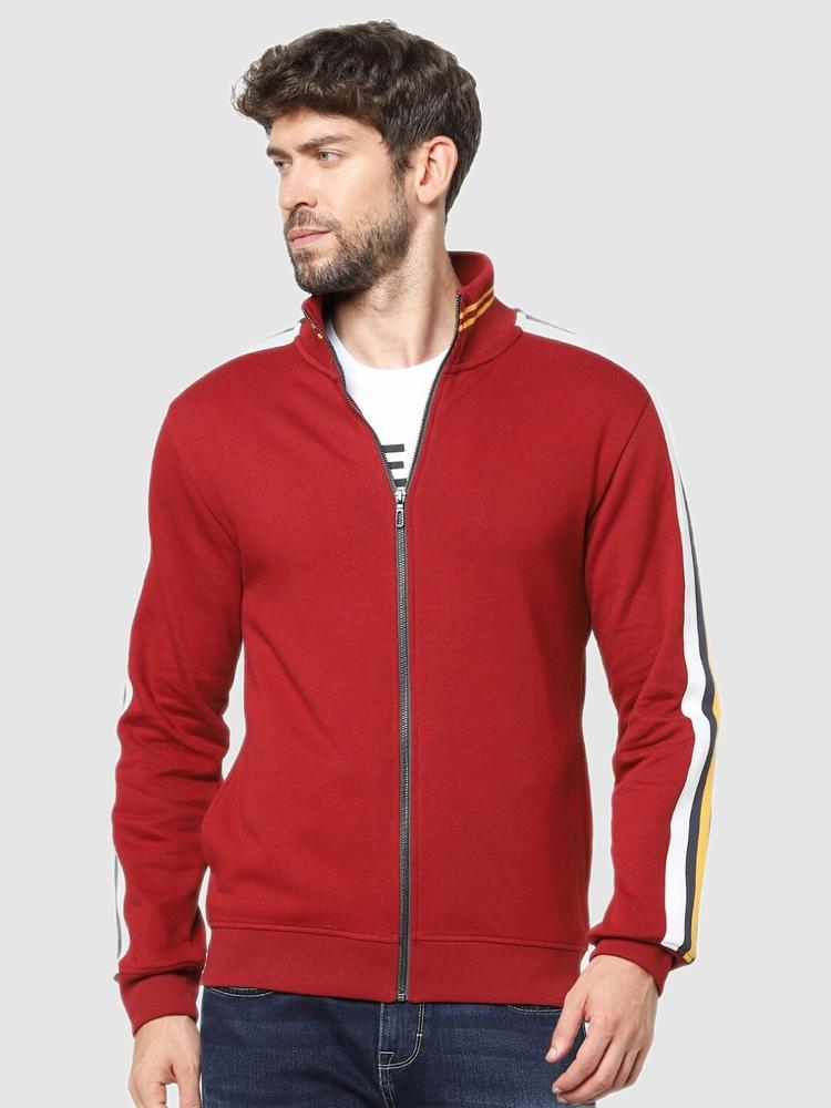 Celio Men Red Cotton Sweatshirt