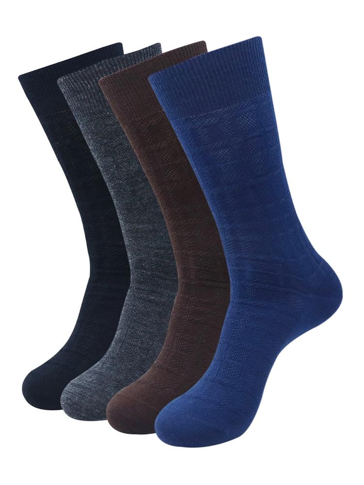 Mast & Harbour Men Pack Of 4 Calf-Length Socks