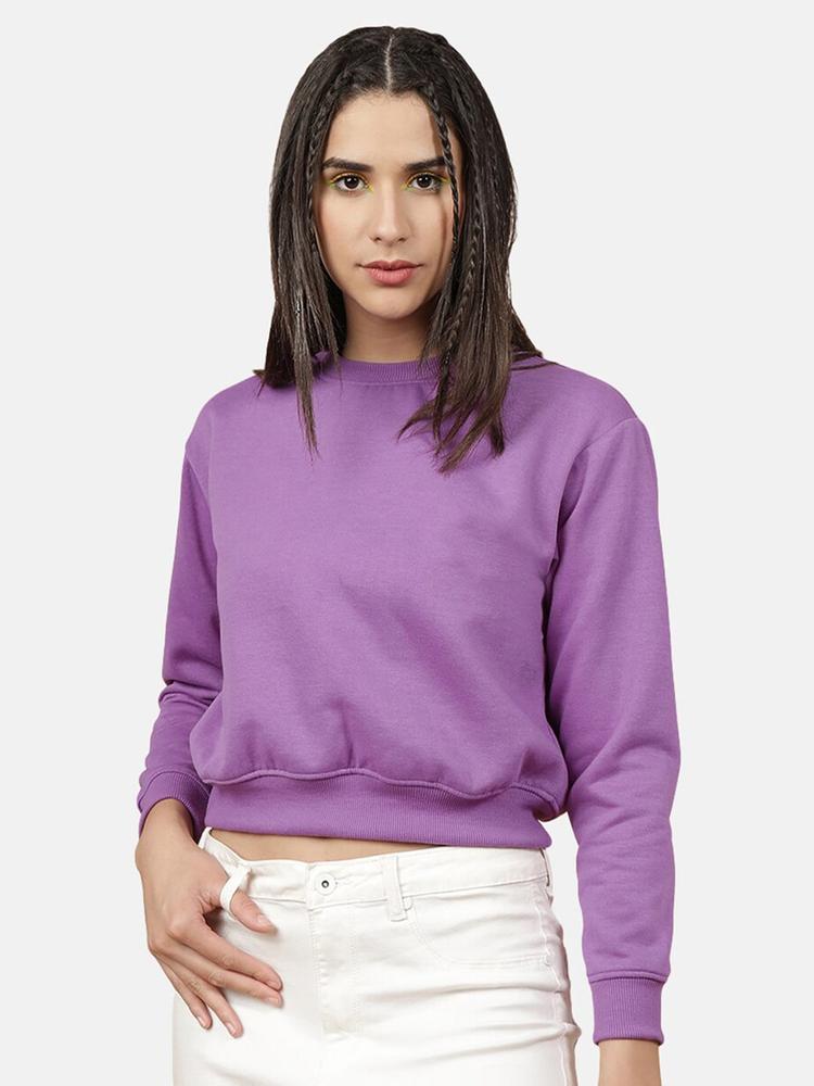 Freehand Women Purple Sweatshirt