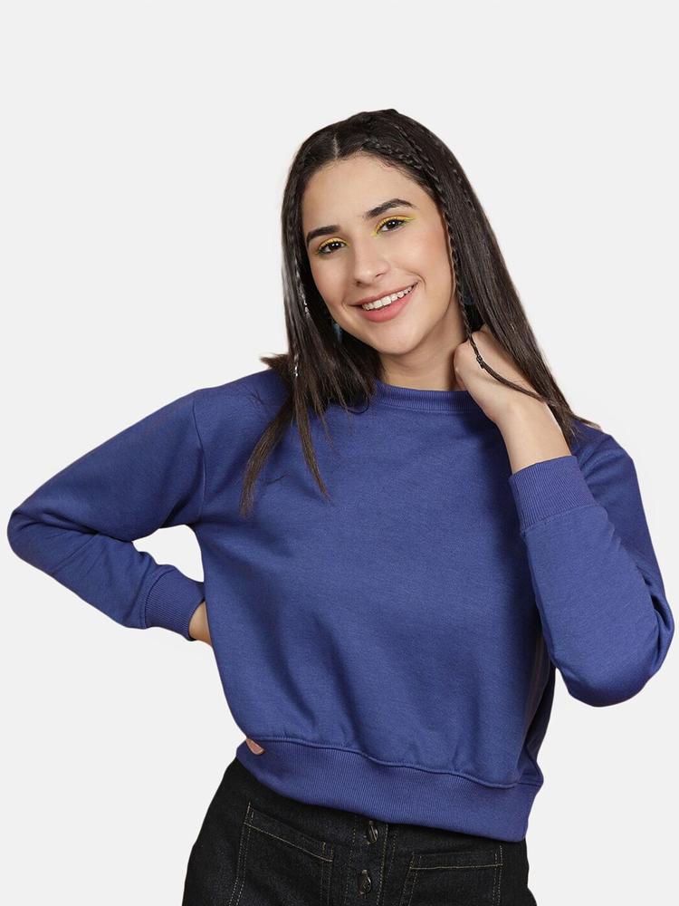 Freehand Women Blue Sweatshirt