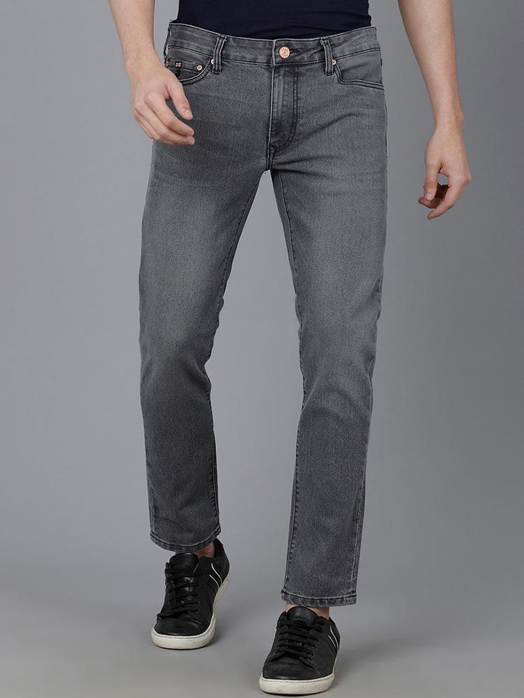 Double Two Men Lean Straight Fit Low-Rise Light Fade Stretchable Jeans