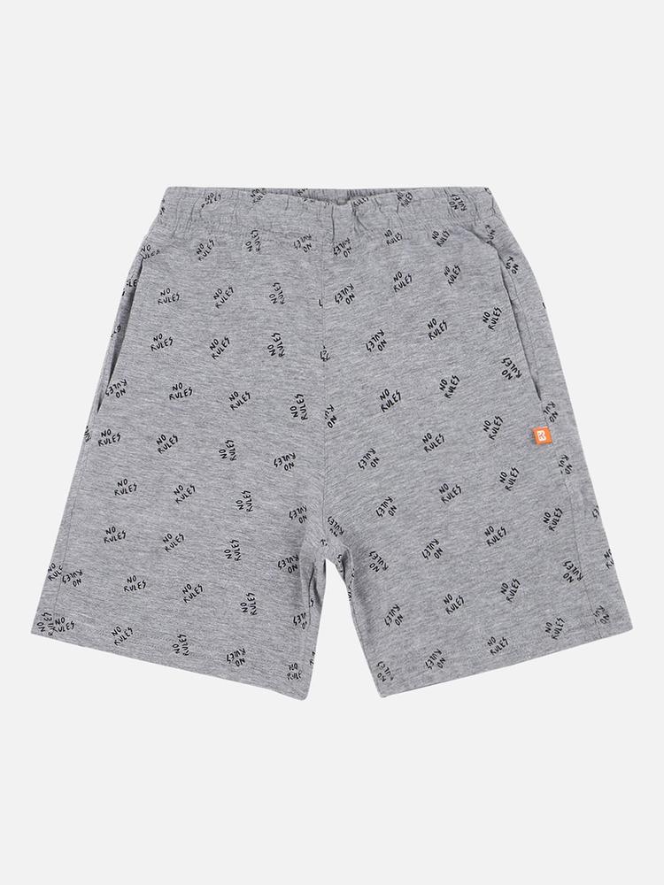 Bodycare Kids Typography Printed Shorts