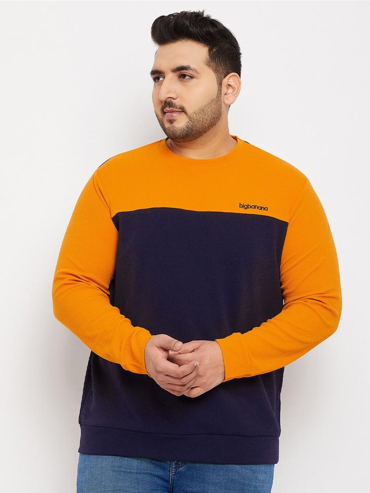 bigbanana Men Plus Size Colourblocked Sweatshirt