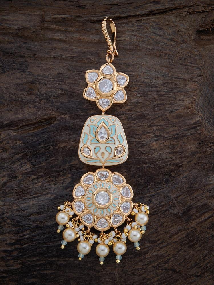 Kushal's Fashion Jewellery Kundan-Studded Maangtika