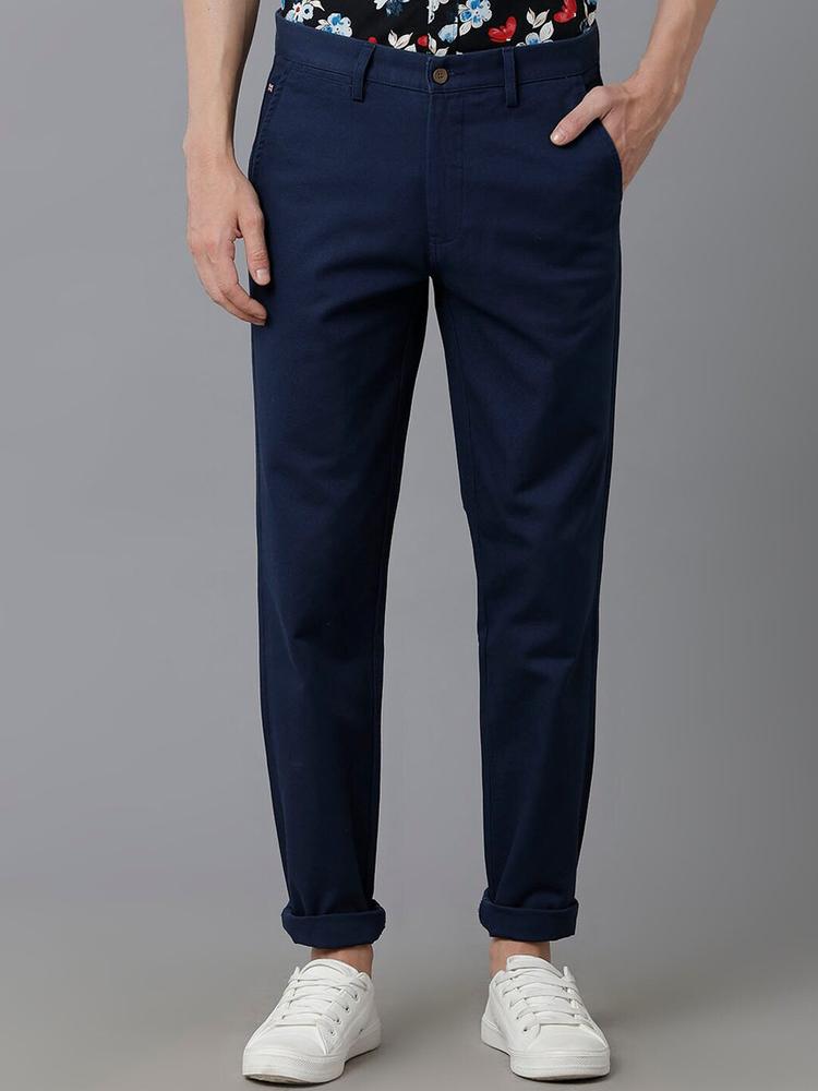 Double Two Men Smart Slim Fit Cotton Chinos Trousers