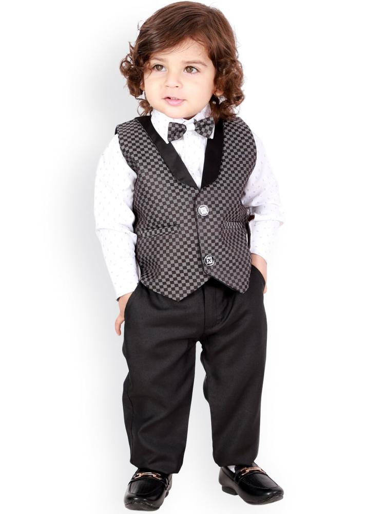 KID1 Boys Self-Design 4-Piece Suit