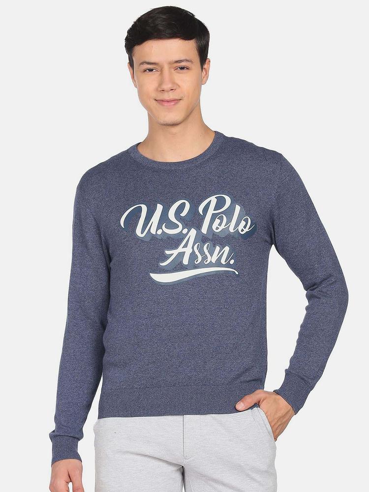 U.S. Polo Assn. Denim Co. Typography Printed Pullover