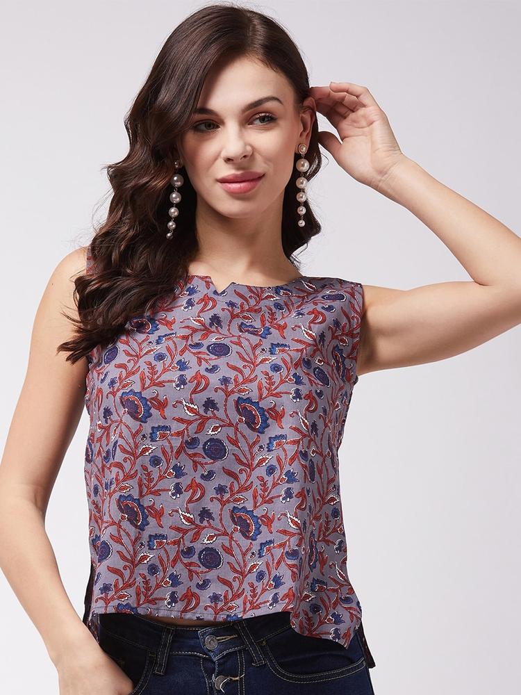 InWeave Floral Print Cotton Top