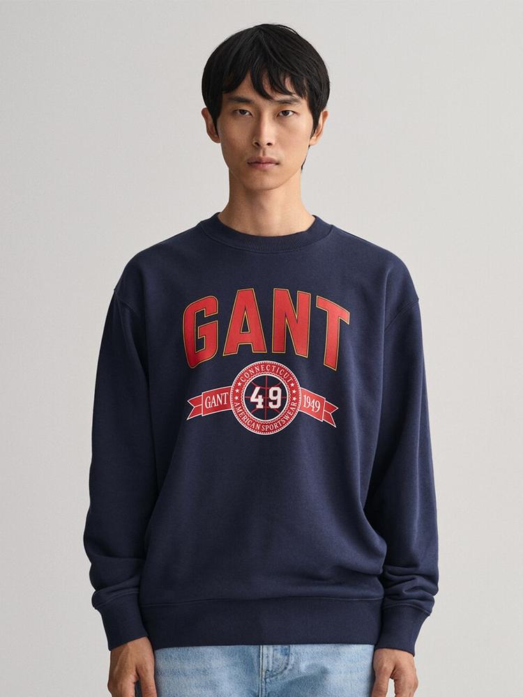GANT Men Printed Cotton Sweatshirt