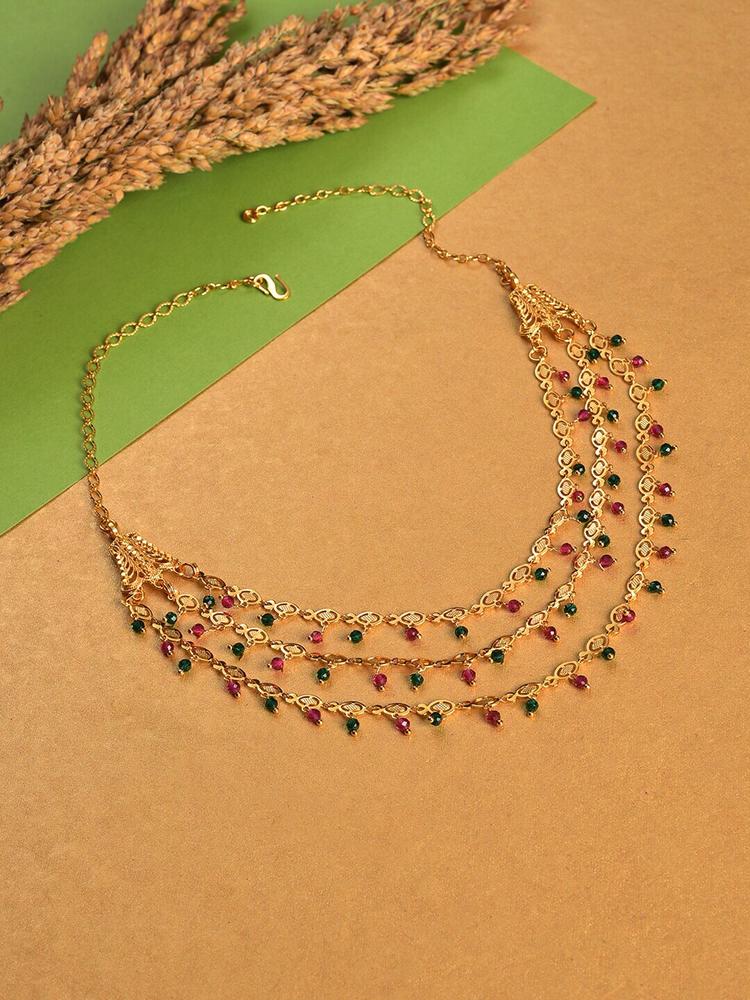 Jazz and Sizzle Gold-Plated Layered Necklace