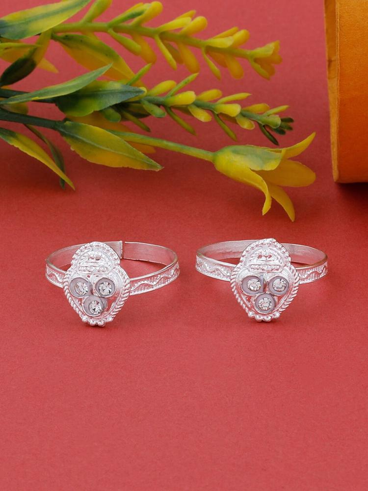 HOUSE OF QUIRK Silver Plated Toe Rings