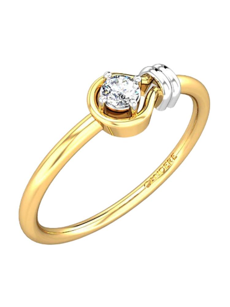 CANDERE A KALYAN JEWELLERS COMPANY 18KT Gold Diamond Finger Ring