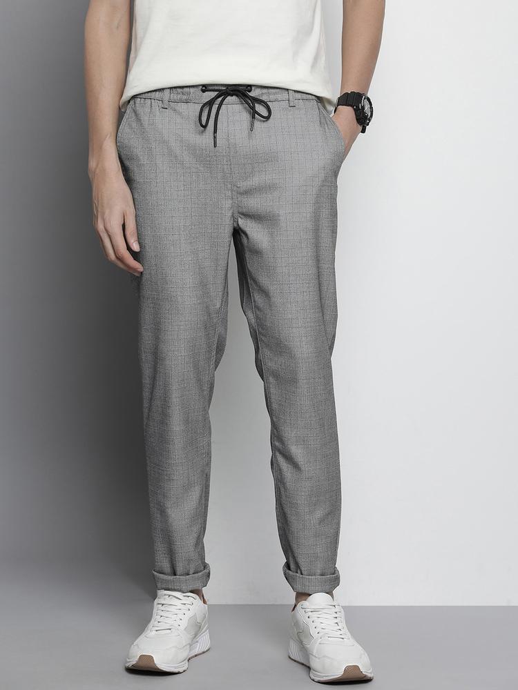 The Indian Garage Co Men Textured Trousers