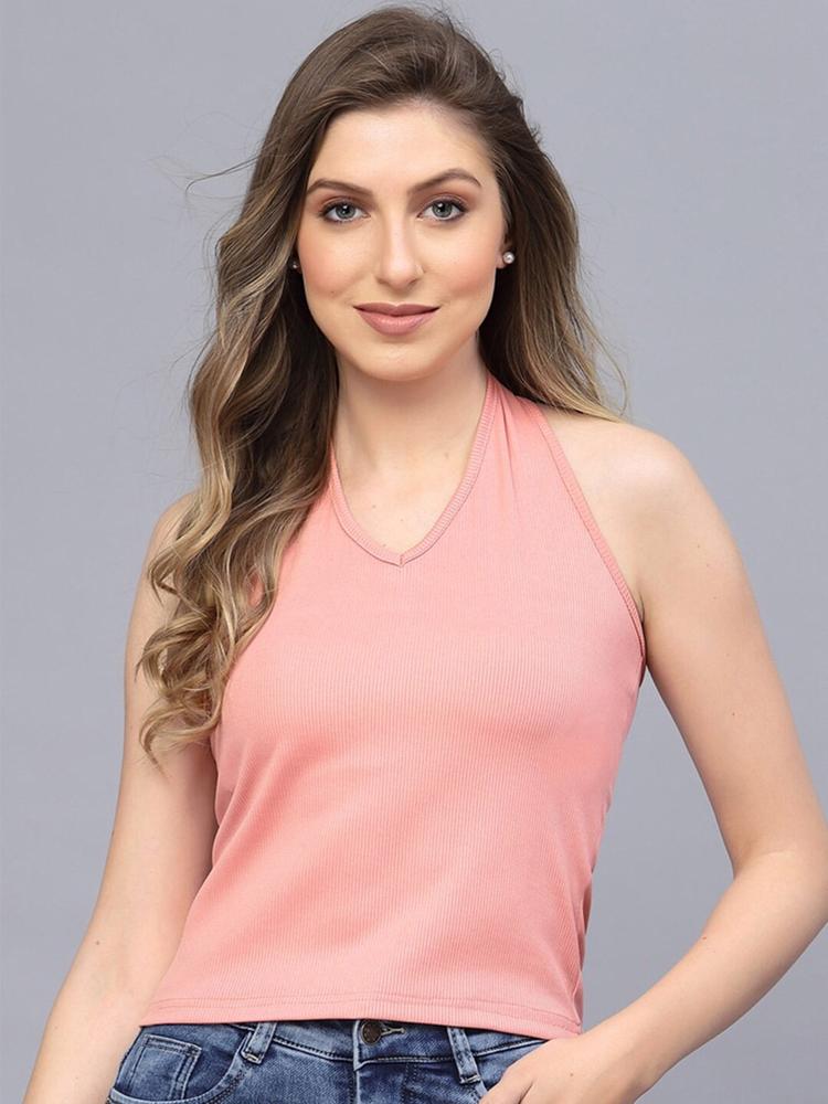 Selvia Halter Neck Fitted Top