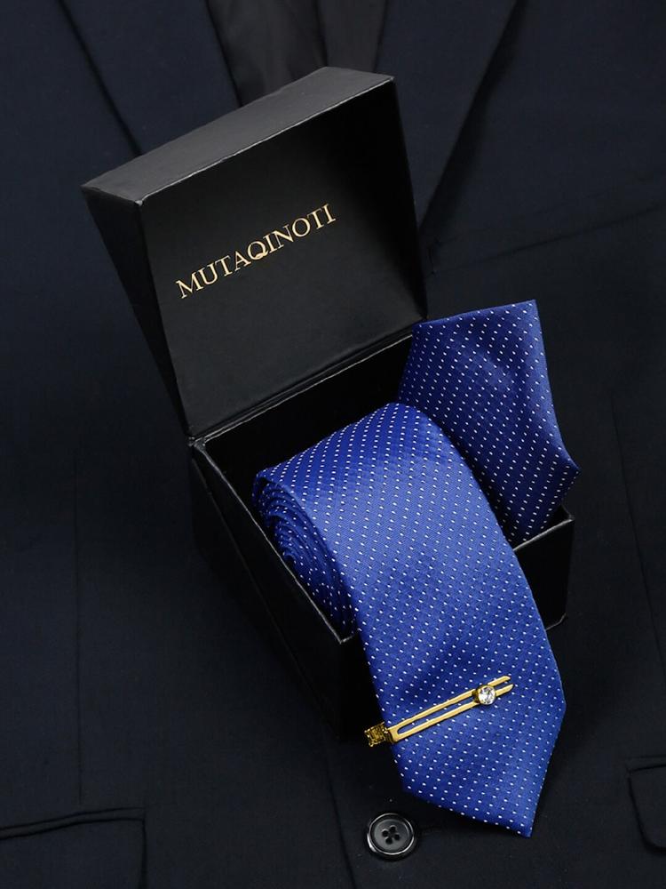 MUTAQINOTI Men Printed Silk Formal Accessory Gift Set