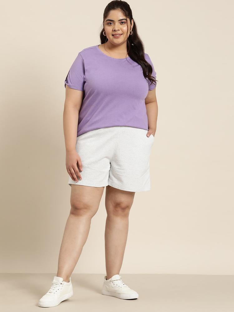 Sztori Women Plus Size Regular Shorts