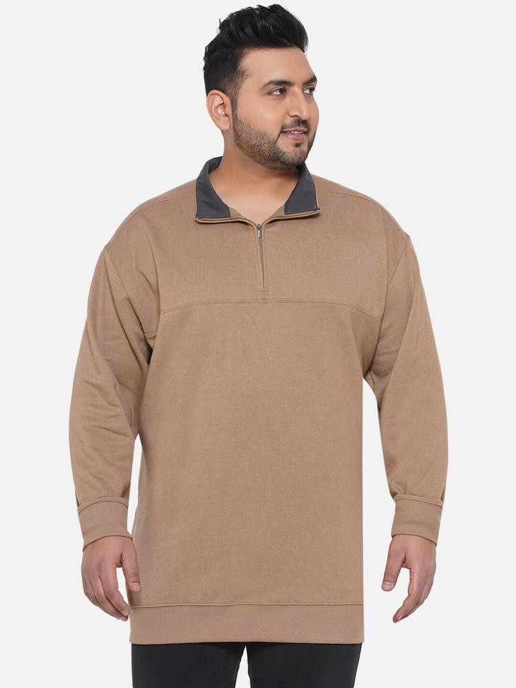 Santonio Mock Collar Pure Cotton Sweatshirt