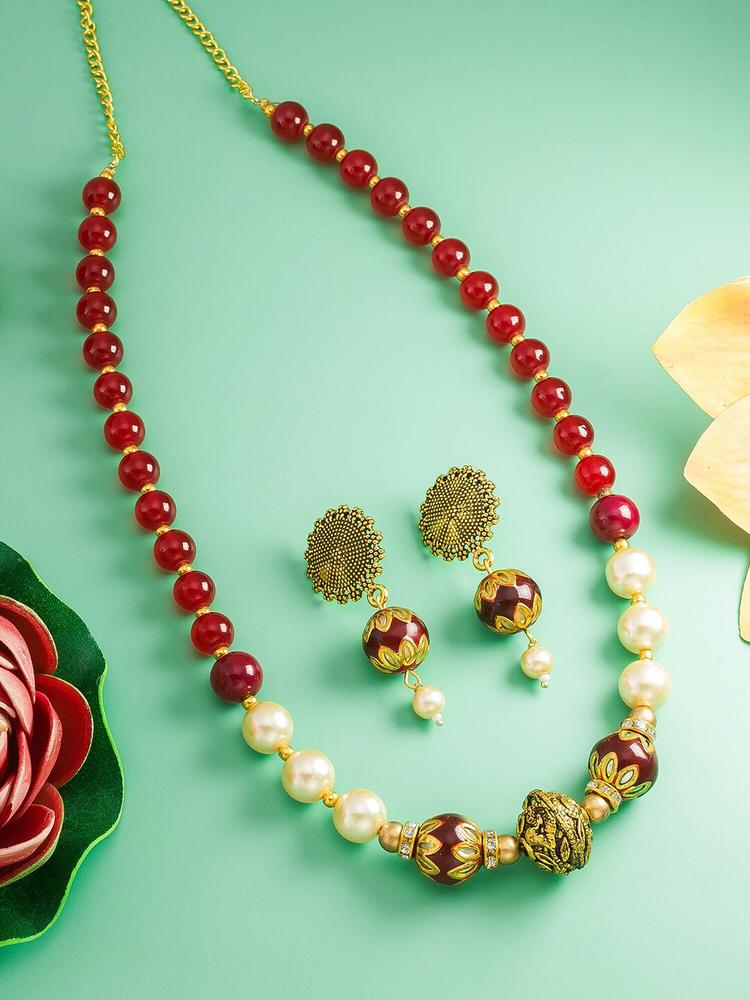 aadita Gold-Plated Jewellery Set
