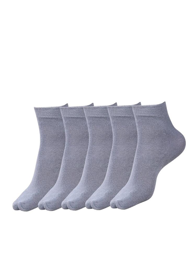 Dollar Socks Kids Pack Of 5 Cotton Calf-Length School Socks