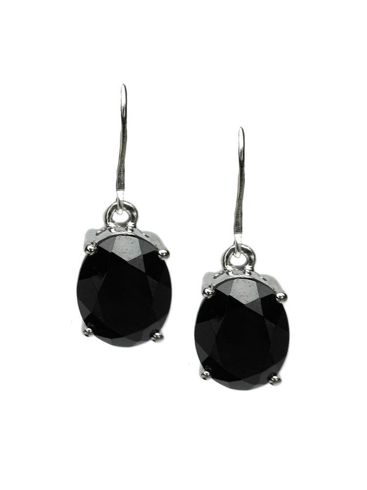 HIFLYER JEWELS Black Contemporary Drop Earrings