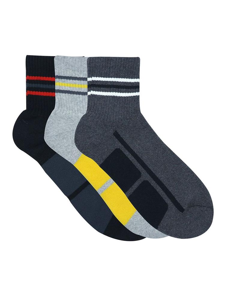 Balenzia Men Pack Of 3 Ankle-Length Sports Socks