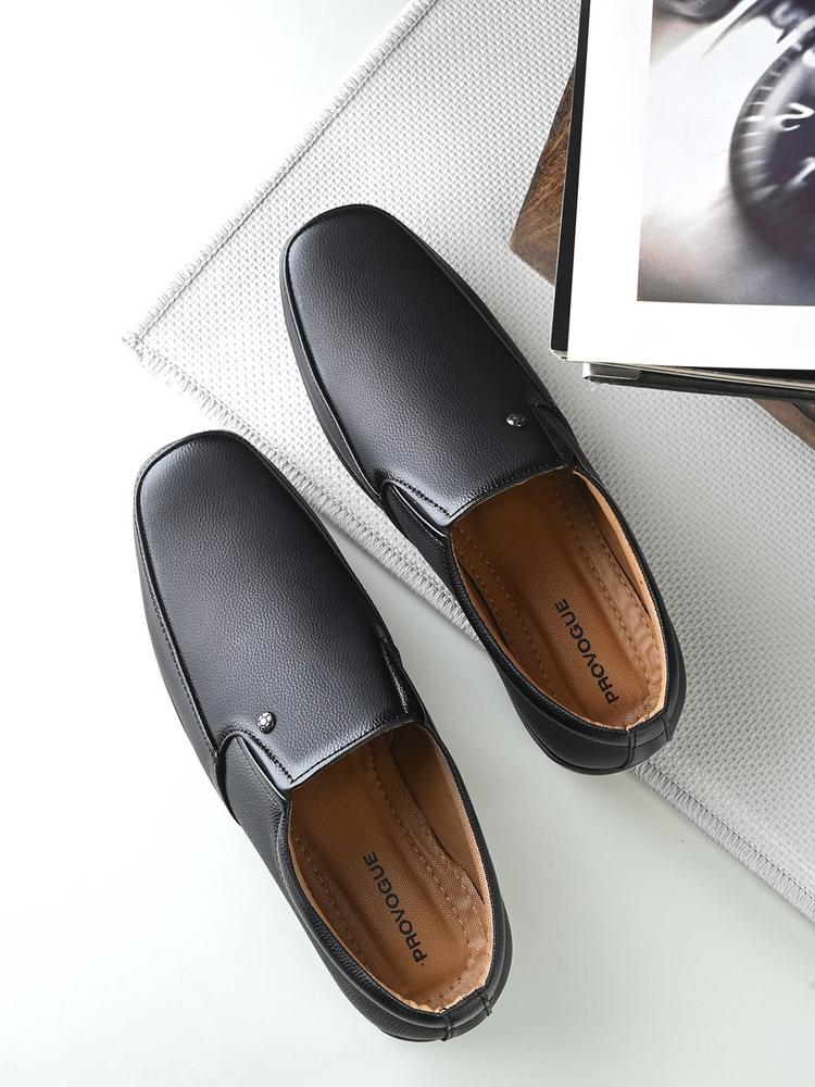 Provogue Men Textured Formal Slip-On Shoes