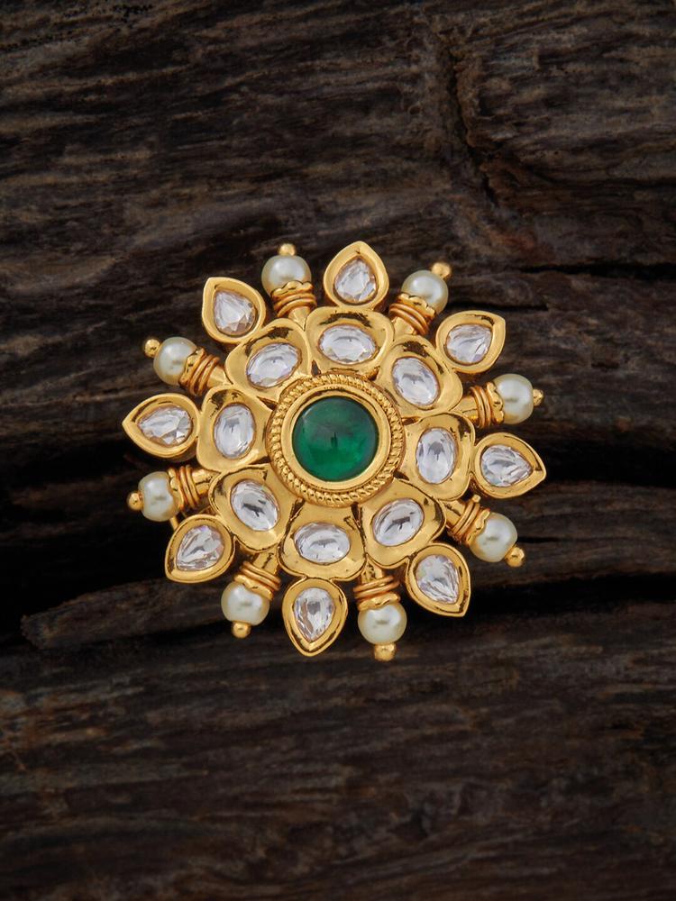 Kushal's Fashion Jewellery Kundan-Studded Ring