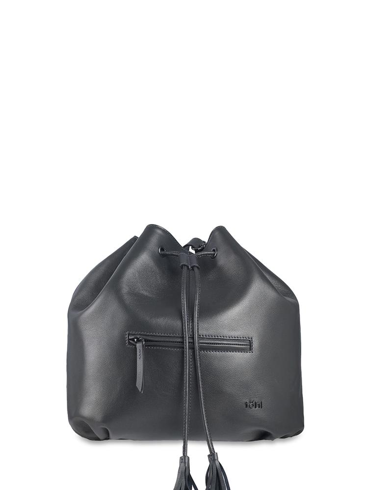 tohl Women Grey & Gunmetal-Toned Solid Backpack