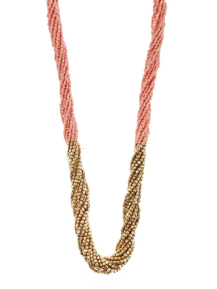Bamboo Tree Jewels Gold-Toned Metal Handcrafted Necklace