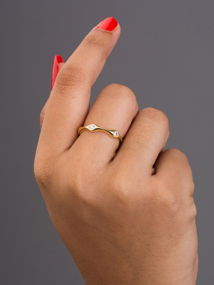 TALISMAN Gold-Plated Handcrafted Finger Ring