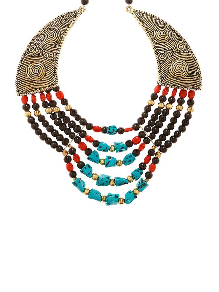 Bamboo Tree Multicoloured Beaded Handcrafted Necklace