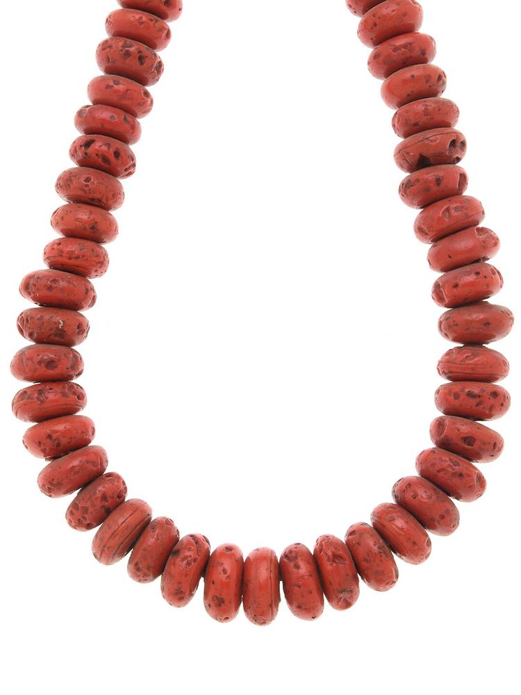 Bamboo Tree Jewels Red Handcrafted Necklace