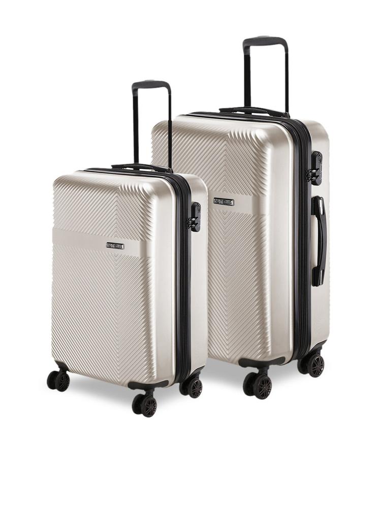 Nasher Miles Grey Unisex Set of 2 Trolley Bags