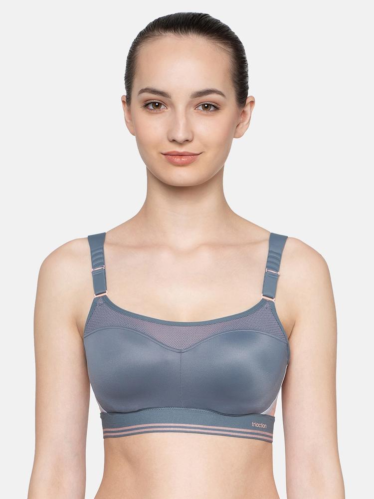 Triumph Grey Triaction Control Lite Wired Padded Extreme Bounce Control Sports Bra 123I183