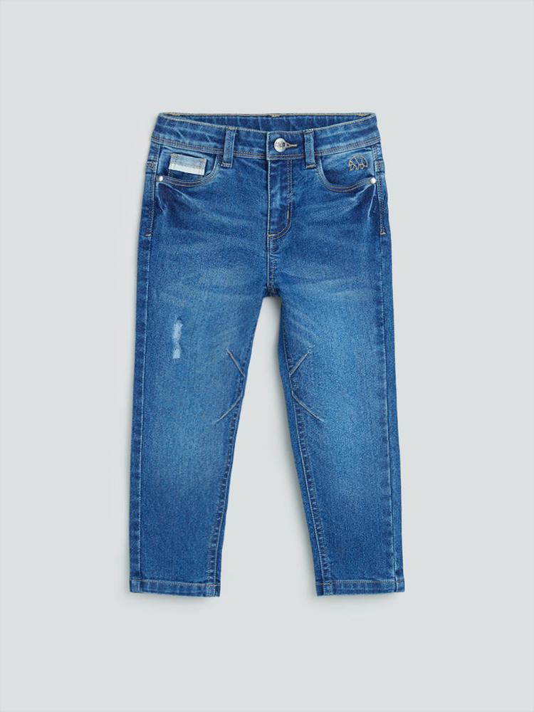 HOP Kids Blue Distressed Jeans
