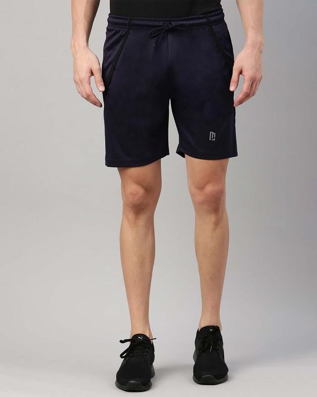 Men's Blue Slim Fit Shorts