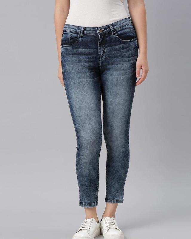 Women's Blue Skinny Fit Jeans
