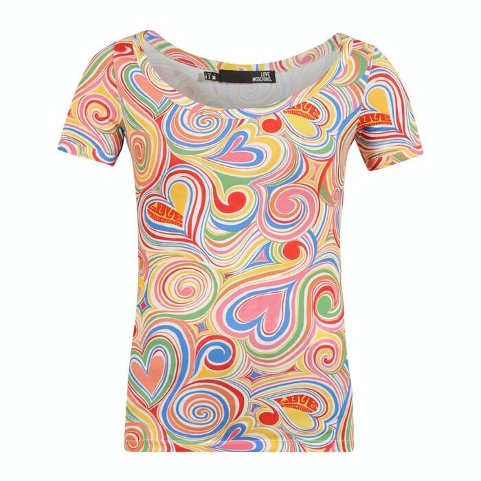 Women Multicoloured All Over Print T shirt