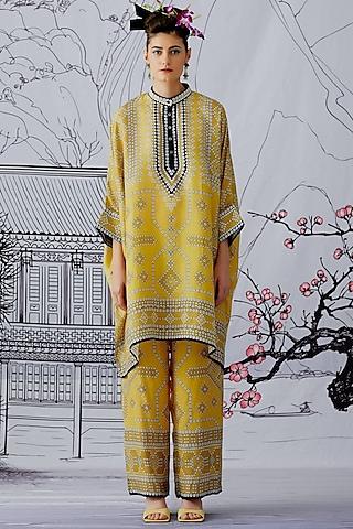 Butter Cup Printed Long Tunic Set