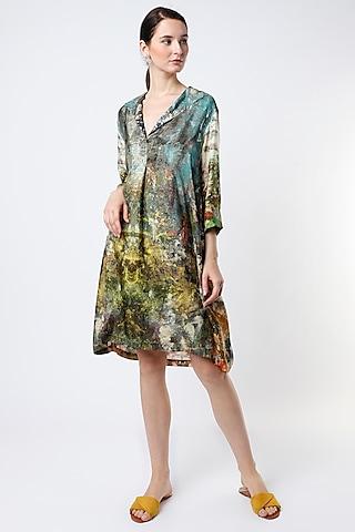 Multi-Colored Digital Printed Dress