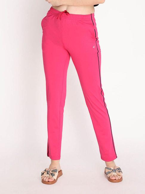 Neva Pink Regular Fit Mid Rise Trackpants