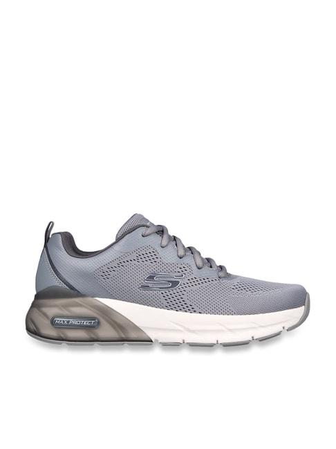 Skechers Men's MAX PROTECT SPORT Grey Derby Shoes