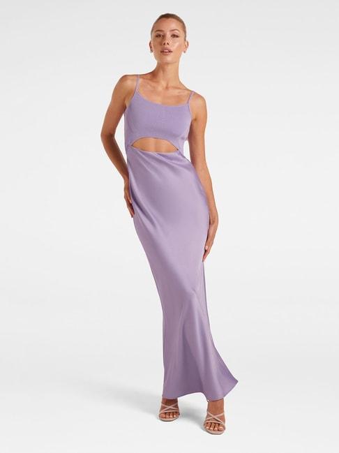 Forever New Purple Cut Out Maxi Dress