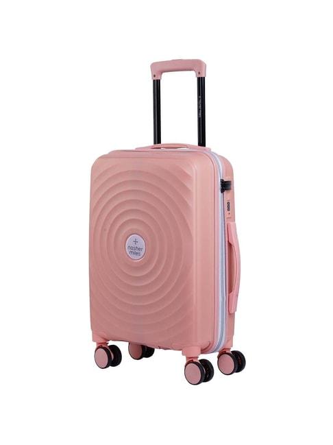 Nasher Miles Goa Hard-sided Polypropylene Cabin Luggage Peach 20 inch |55cm Trolley bag