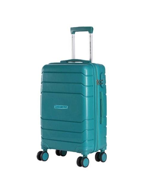 Nasher Miles Lisbon Polypropylene 75 cms Dark Green Hardsided Check-in Luggage Trolley Bag