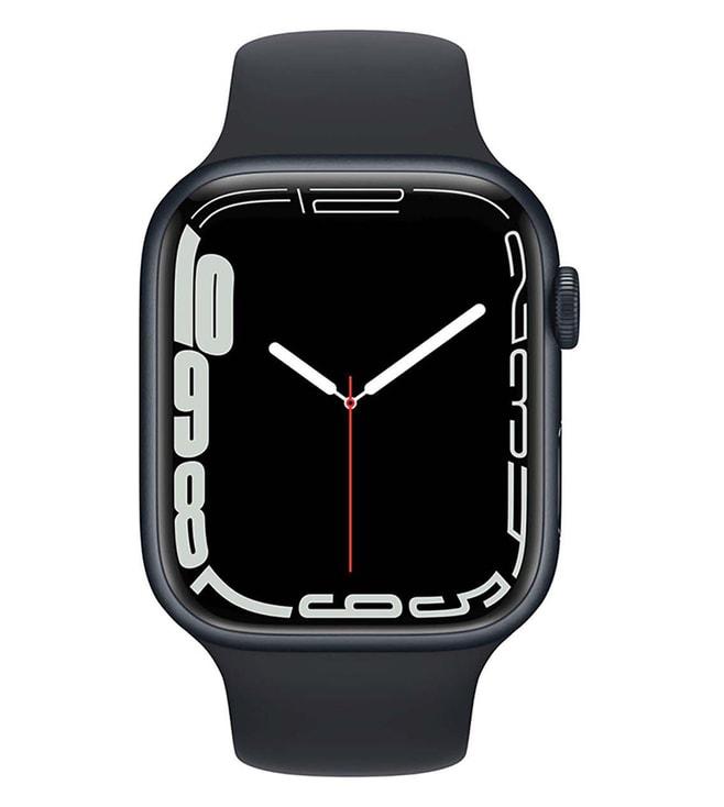 Apple Watch Series 7 GPS + Cellular, 45mm Midnight Aluminium Case with Midnight Sport Band - Regular