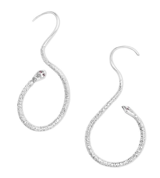 Ahilya Jewels Silver 92.5 Sterling Silver Sarpa Snake Ear Cuff